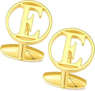 GWD Cufflinks for Men Classic Tuxedo Shirt Wedding Cuff Links Personalized Initials A-Z Gift
