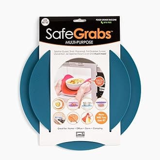 Original Microwave Mat as Seen on Shark Tank | Splatter Guard, Trivet, Hot Pad, Pot Holder, Minimize Mess (BPA Free, Heat Resistant, Dishwasher Safe), Teal