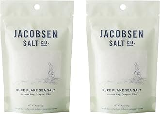 Co - 4 Oz Bag Of Flake Finishing Sea , Hand Harvested In Netarts Bay, Ormade In Usa, 2 Pack 4 Ounces