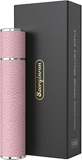 3zorqinron Perfume Travel Refillable Bottle, 10ML Genuine Leather Atomizer Sp...