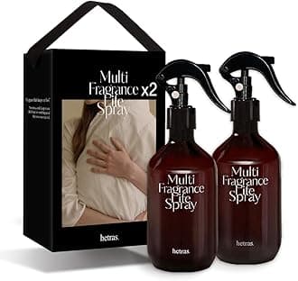 hetras Multi Fragrance Life Spray 10.14 fl oz x 2 Pack | White Shirt - Clean Linen Scent | Non-Aerosol Odor Freshener Room Mist for Room, Closet, Fabric | Infused with Essential Oils