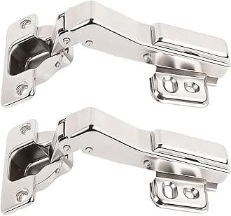 45 Degree Cabinet Hinges Kitchen Cupboard Corner Hinges Concealed Soft Close Doors Hinge for Cabinet Door Wardrobe Hinge Stainless Steel Hydraulic Buffer with Screws