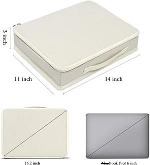 Bukere Sunglasses Organizer Case, Adjustable Slots for Multiple Pairs, Travel Eyeglasses Storage Box, Glasses Holder