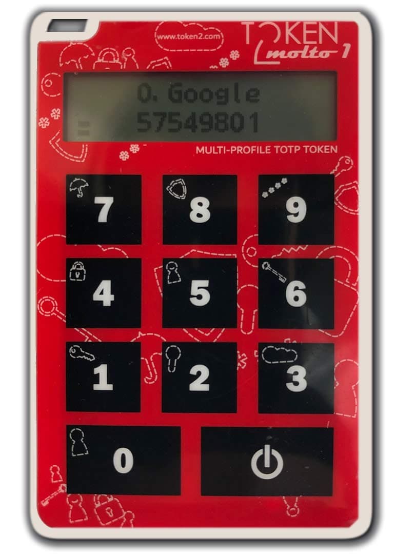 Token2 Molto-1 Multi-Profile TOTP Hardware Token