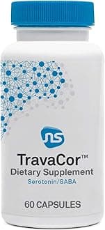 Neuroscience TravaCor - Mood Support Supplement with L-Theanine, 5 HTP, and B Vitamins - GABA and Serotonin for Stress and Emotional Support (60 Capsules)