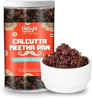 Delight Foods Premium Calcutta Meetha Paan Mukhwas Mouth Freshener, 300grams (100g x 3) | Without Supari |Sweet Paan Hygienically Packed Jar | Traditional Mukhwas
