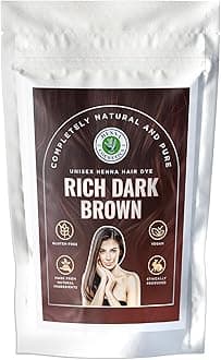 Natural Henna Hair Color Dye, 100% Pure Henna Powder for Hair Growth Organic (Dark Brown, 100 Gr + Free 50 Gr.)