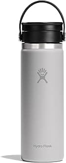 Flex Sip Coffee Tumbler – Insulated Stainless Steel, Non Spill, Leak Proof Travel Coffee Cup 20 Oz Birch Gray