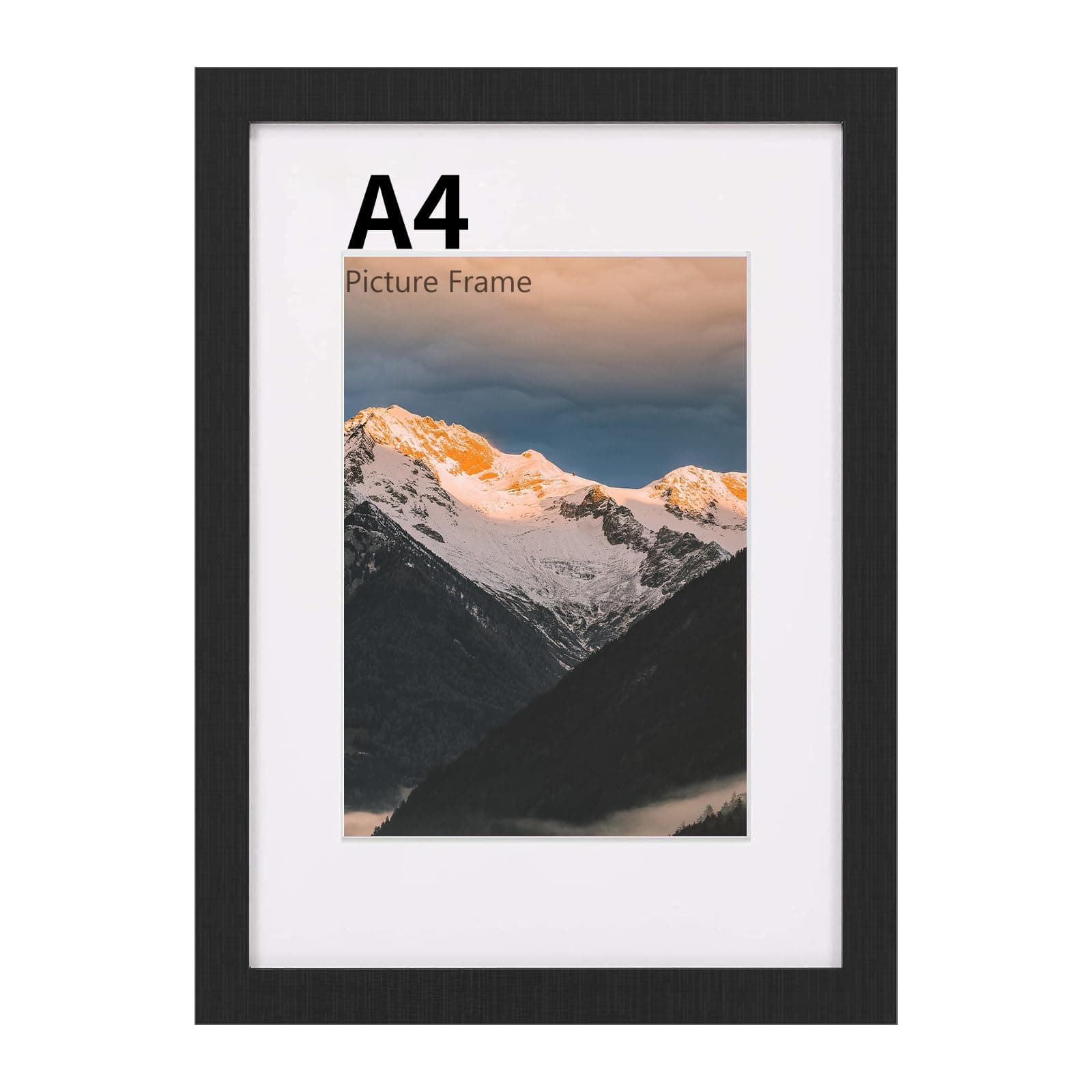 A4 Picture Frame Black