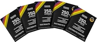 Precision HydrationElectrolyte Capsules - 15 Blister Packed (Waterproof) / Salt Capsules - Combat Cramp - No Artificial Ingredients, Digestion-Friendly Formula - Gluten Free,Vegan Friendly (5-Pack)