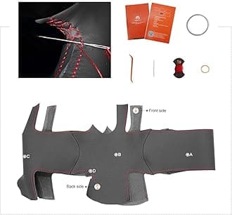 MEWANT Steering Wheel Cover for Dodge Challenger 2015-2021 / Dodge Charger 2015-2021/ Dodge Durango 2018-2021 Microfiber Leather Hand-Stitched Steering Wheel Wrap