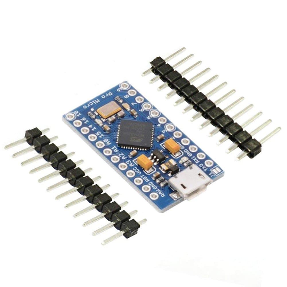 KeeYees Pro Micro ATmega32U4 5V 16MHz Micro USB Development Board Module Microcontroller for Arduino (Pack of 1pcs)