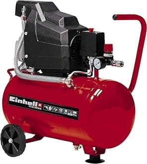 Einhell 24L Oil Lubricated Air Compressor 240V, 8 Bar, 116 PSI, 1500W Long Life Motor, Pressure Reducer, Safety Valve - TC-AC 190/24/8 Air Compressed Air Pump for Workshops