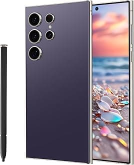 C23 Ultra 5G Unlocked Smartphone,6GB+256GB Fully Unlocked Cell Phone for Android 13, 6.8" Unlocked Cell Phone, 6800mAh, 48MP+108MP Dual Camera/Dual(Deep Purple)