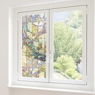 RoyalWallSkins Non-Adhesive Decorative Privacy Window Film Static Cling Meridian 24" x 40"