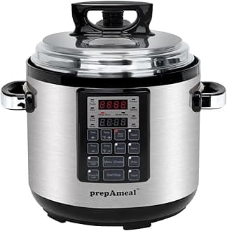 9-in-1 Electric Pressure Cooker 6QT Multi-Functional Programmable Non-Stick Pot, Slow Cooker, Rice, Steamer, Sauté, Yogurt Maker, Warmer, 6 Quart