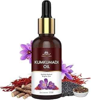 INTIMIFY Kumkumadi Tailam For Face, Kumkumadi Face Oil For Glowing Skin, Face Serum For Wrinkles, Whitening, Lightening & Pigmentation (15 ml) Pack of 1
