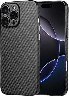 X-level Magnetic for iphone 16 Pro Max Case, Flexible Carbon Fiber [Compatible with MagSafe] Slim Thin Shockproof Phone Cover Matte Anti-Scratch Protective Case for iphone 16 Pro Max 6.9 inch(Black)