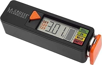 La Crosse Technology 911-65557-INT Portable Digital Battery Tester