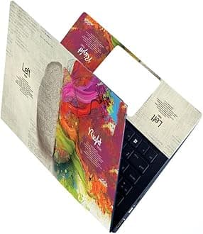 ANCIARY Full Laptop Skin Stickers HD Quality Sticker for Laptops Upto 15.6" Compatible with Apple/Dell/HP/Lenovo/Acer/Asus/Sony (Dustproof|Waterproof|Scratchproof|Reusable) - Left Right FL