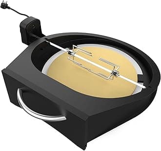 – Onlyfire BRK-6064 BBQ Rotisserie Kit with Pizza Ring Compatible for Large Big Green Egg Ceramic Grill