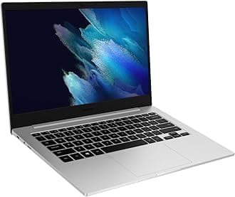 Samsung Galaxy Chromebook Go-Laptop Computer Lightweight Slim Durable Design 12-Hour-Battery Wi-Fi 6 Share Files-with-Phone, Black,Silver,32GB