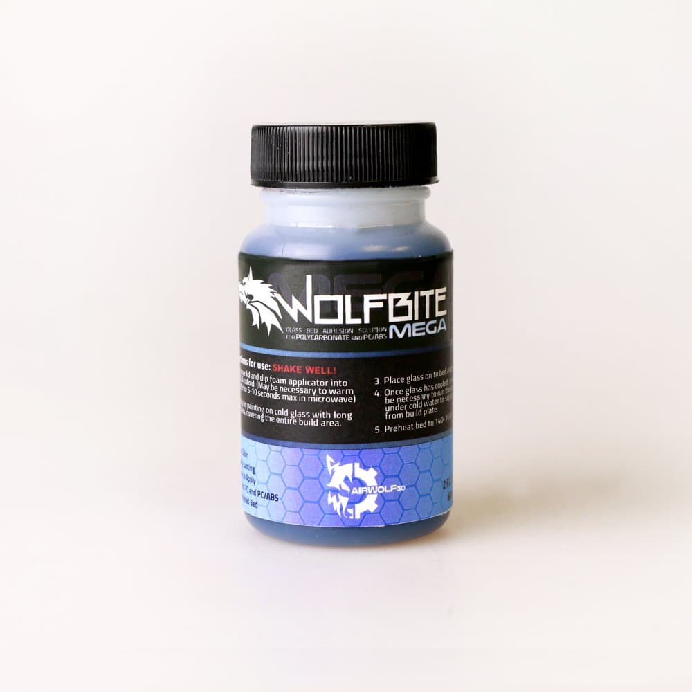 Airwolf 3D A19500 Wolfbite Mega Premium Heatbed Adhesion Solution for Polycarbonate and Pc/Abs, 2 oz.