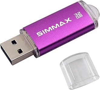 Memory Stick 32GB USB 2.0 Flash Drives Thumb Drive Pen Drive (32GB Purple)