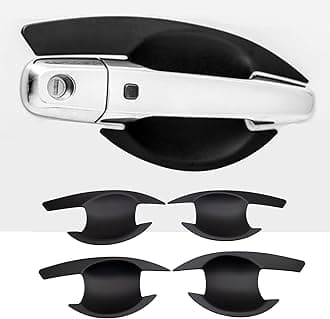 Door Handle Bowl Protector for mitsubishi Pajero Sport, 2015-2025 Mitsubishi Pajero Accessories, Mitsubushi Montero Sport Exterior Car Door Handle Cover Scratch Guard (4PCS Matte Black)