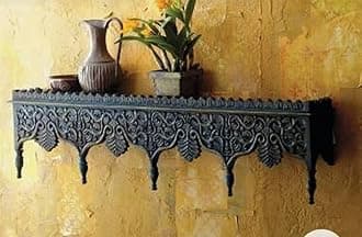 Nazar Art & Craft Handcrafted Wall Shelf for Living Room,Study,Bathroom or Kitchen Available Colour ( Pink,Yellow,Green)