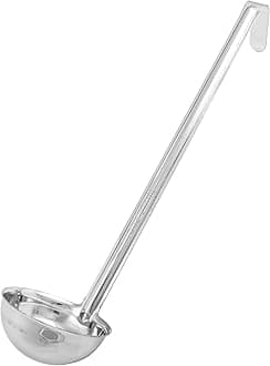 Winco One Piece Stainless Steel Ladle, 5 Ounce, 12.5"