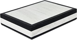 Handicrafts Home Decorative Box 8x6 – Photo Storage Box, Jewelry Organizer, Modern Decorative Storage Box with Lid, Bohemian Table Décor, Vintage Keepsake Box for Shelf or Coffee Table Décor