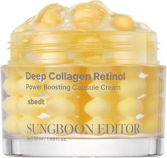 Deep Collagen Retinol Capsule Cream | For Fine Lines and Dry Skin | White Spicules + Collagen + Retinol | Korean Skincare, 1.69 fl.oz | Gifts for Women