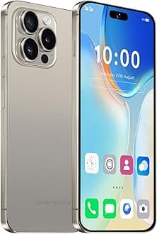 EchoamoA15 Pro Unlocked Phone 5G Cell Phone,6GB+256GB Smartphone Android 13.0,6.8" FHD Display,6800mAh Battery,Dual SIM (Gray)