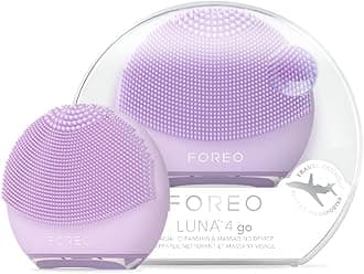 Luna 4 go Facial Cleansing Brush & Firming Face Massager - Premium Face Brush - Enhances Absorption of Skin Care Products - Simple Face Care Travel Accessories - All Skin Types - Lavender