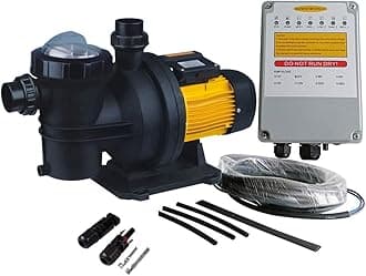 PWS pump with solar Swimming Pool , Powerful Water MPPT Controller,72VDC, 1.2HP, 62ft, 92GPM,Suitable for Salt Water, JP21-19/900