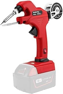 Cordless Soldering Iron for Milwaukee 18V Battery, 30W Soldering 30s Quick Preheat Soldering Iron Kit with 0.04" Solder Wire & 5PCS Solder Tips for Electronics, Circuit Boards, Jewelry Making