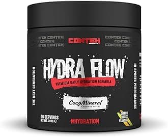 Hydra Flow Electrolyte Powder with CocoMineral® | Premium Daily Hydration Supplement | Replenish Electrolytes & Vitamins | 60 Servings | Post-Workout & Daily Use (Citrus Burst)