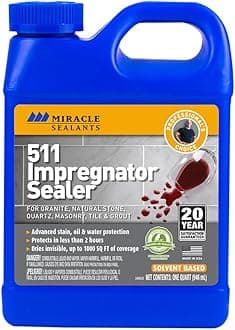 Miracle Sealants 511 Impregnator Penetrating Sealer for Marble, Granite & Other Natural Stones (1 Quart, 946ml)