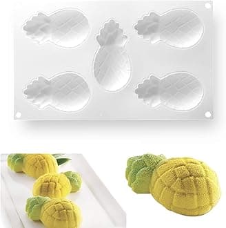 OCPO KITCHEN 3D Pineapple Silicone Molds for Baking Mousse Cake, 3D Silicone ...