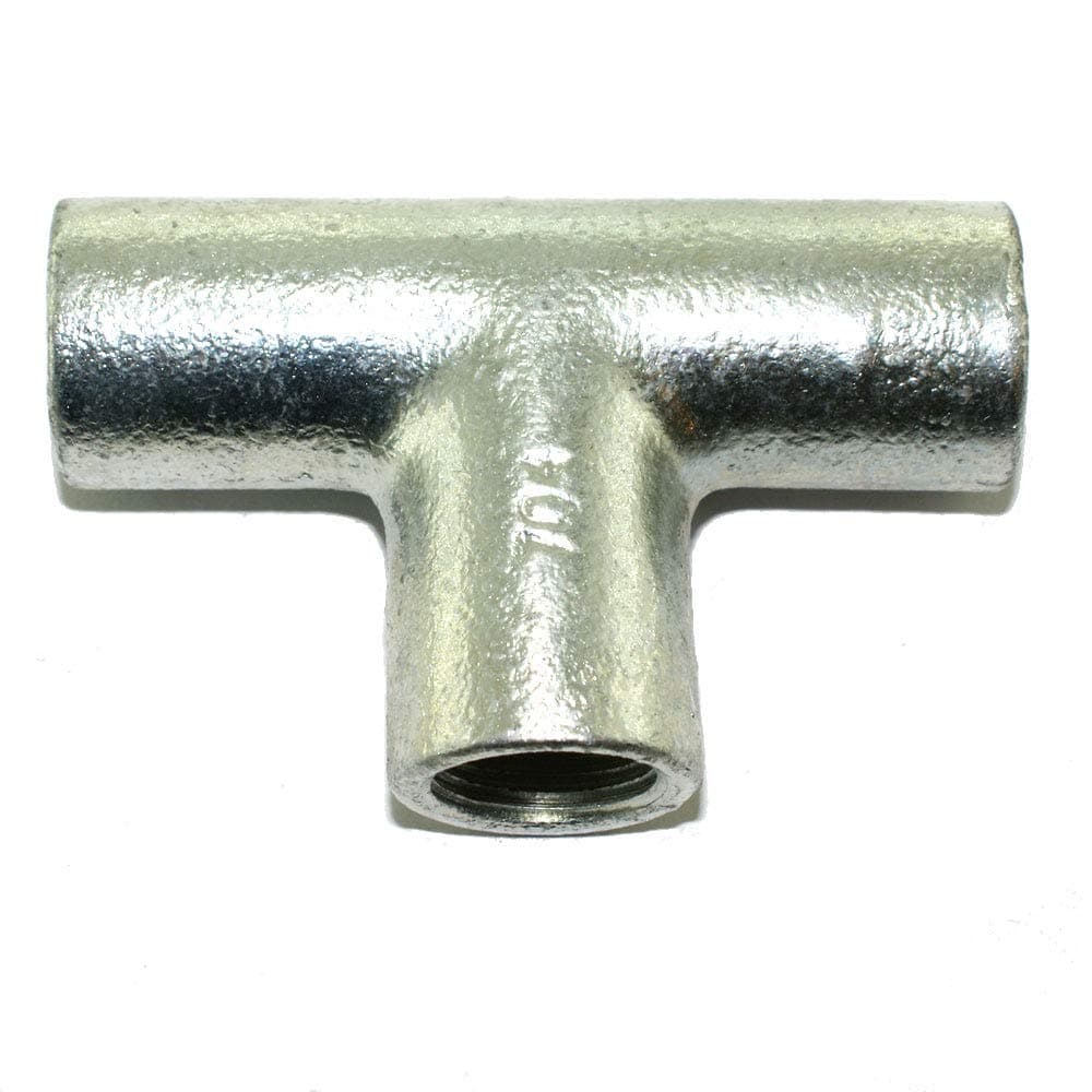 Solid Tee for 20mm Conduit Galvanised | METPRO | ST1G