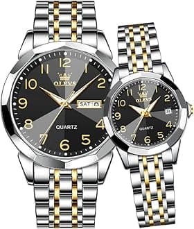 Couple Watch Valentines Couple Matching Watches His and Her Couple Set Wrist Watch Men and Women Lovers Wedding Romantic Gifts Set of 2