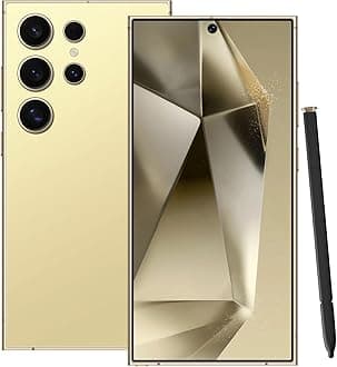 I24 Ultra Android Phone | Unlocked Phones | 8+256GB Unlocked Smartphone | Super Fast Charging | 13MP+50MP Camera | 5G Cell Phone | US Version | Dual SIM | GPS(Corn Yellow)