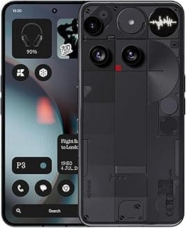 Phone (3) Cell Phone, 5G Unlocked Phones 512GB, Android 15, Snapdragon 8s Gen4, AI Mobile Phones with Four 50MP Cameras & AMOLED Display, 5150mAh, Glyph Interface, Smartphone Black