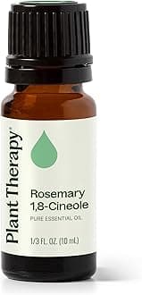 Plant Therapy Rosemary Essential Oil for Hair Growth, 100% Pure, Undiluted, Natural Aromatherapy for Diffuser & Rosemary Oil for Hair & Scalp, Therapeutic Grade 10 mL (1/3 oz)