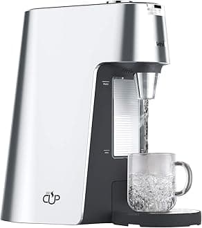 Breville HotCup Hot Water Dispenser | 2.0 Litre with 3 kW Fast Boil | Variable Dispense and Height Adjust | Energy-efficient use | Silver [VKT111]