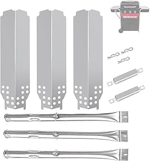 BQMAX Replacement Parts for Charbroil Gas2Coal Grill Parts 463370516 463370519, Repair Kit for Charbroil Grill Gas2Coal 463278418 463278419 G421-0001-W1 G553-0002-W1A,Stainless Steel