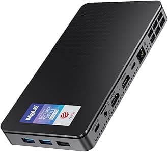 MeLE Reddot Winner Slim Mini PC Overclock4C N300(up to 3.8GHz) 16GB RAM, 512GB Storage, Mini Desktop Computer, Triple Screen Display, Full Function USB-C on Office Education