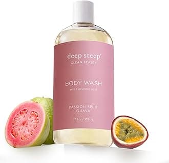 Deep Steep Body Wash with Hyaluronic Acid for Optimal Skin Hydration 17oz (Passion Fruit Guava)