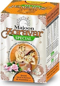 Majoon Zoravar Special 150gm, Traditional Ayurvedic Men's Power and Stamina Booster Supplement, Orange and White